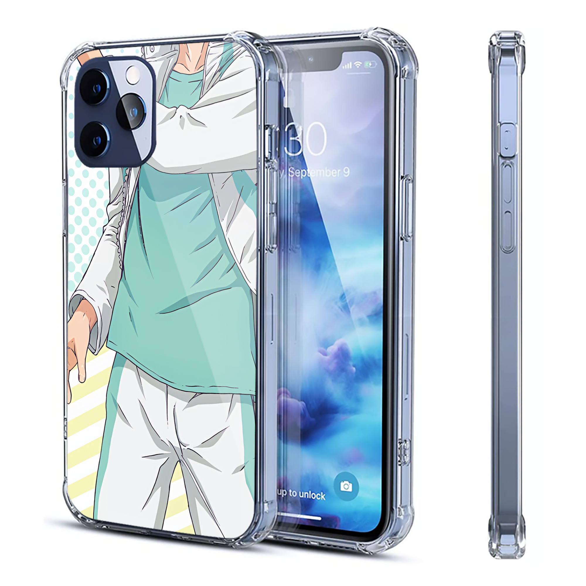 （画像用） ハイキュー!! Haikyu!! 【iPhone 12シリーズ対応】透明スマホケース（クリアソフトケース）
